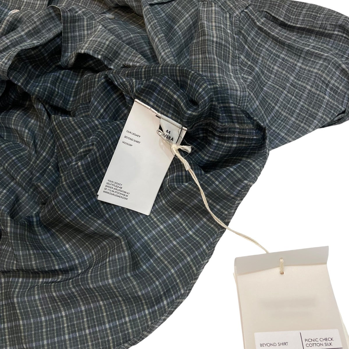 OUR LEGACY(アワーレガシー) BEYOND SHIRTチェックシャツM2252BP