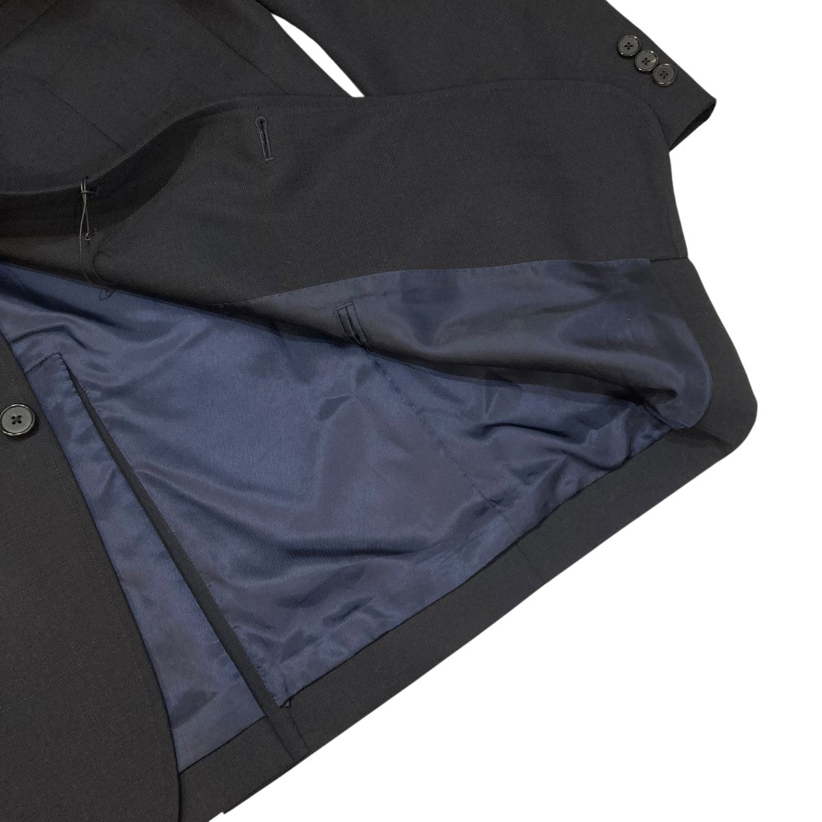 A．PRESSE(アプレッセ) Slub Wool Navy Blazerブレザー 2B