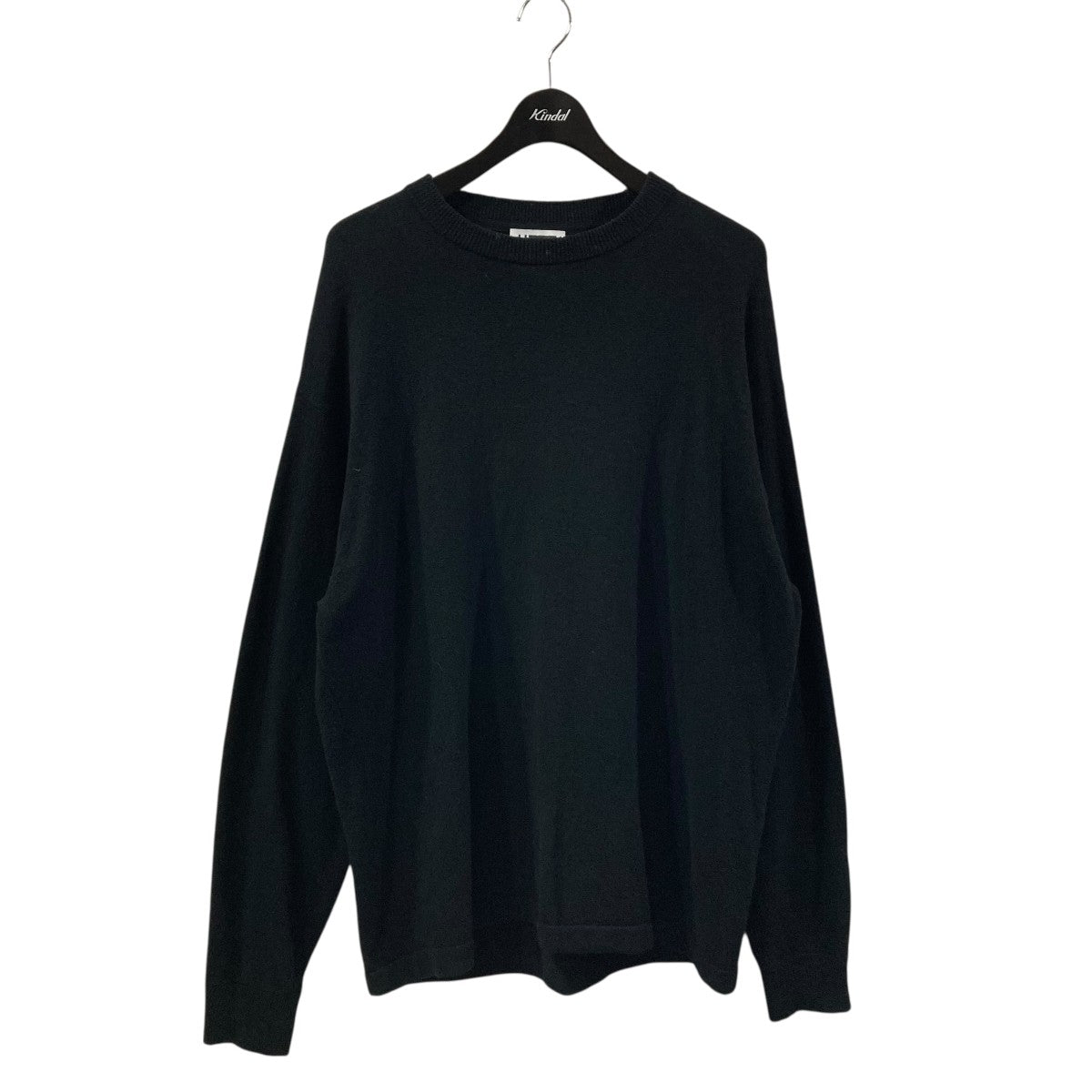 美品 H beauty&youth クルーネックニット ブラック M H BEAUTY&YOUTH