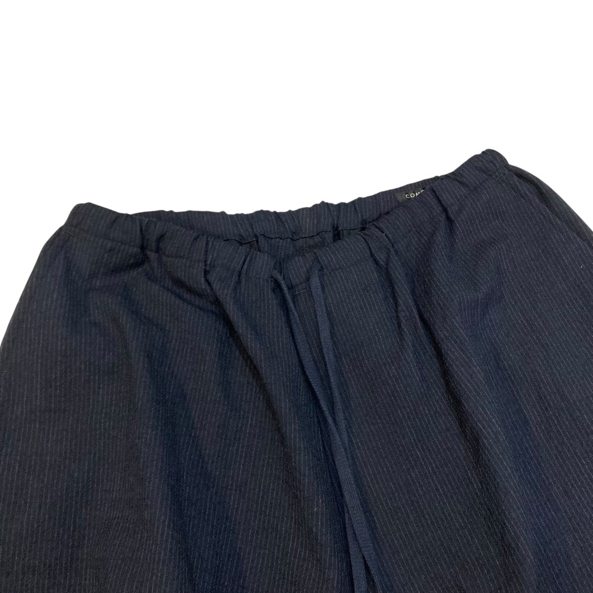 comoli コモリ　ウールパンツ　ネイビー ゴムウエストパンツ　サイズ1 COMOLI Z01-03016 ウール ニータックパンツ color:CHARCOAL size