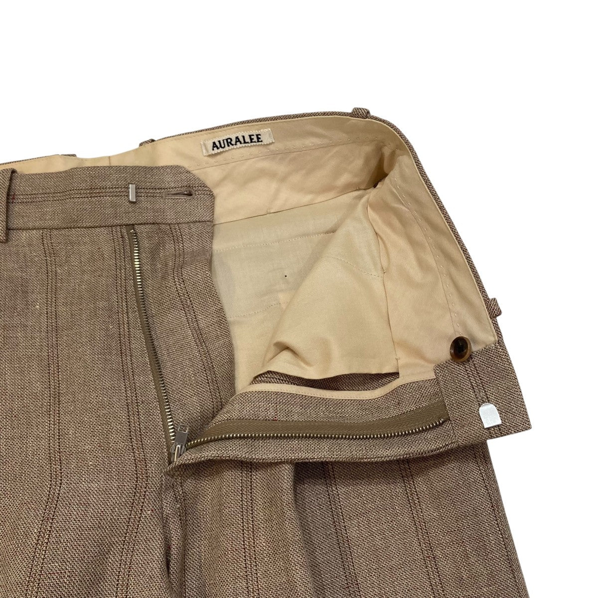 パンツ AURALEE LINEN WOOL SILK SHARK SLACKS AURALEE(オーラリー) LINEN WOOL SILK SHARK SKIN SLACKS