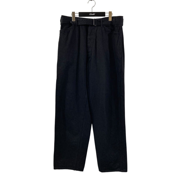 COMOLI 23SS デニムパンツ X01-03001 COMOLI コモリ 23SS X01-03001 ベルテッド デニムパンツ インディゴ