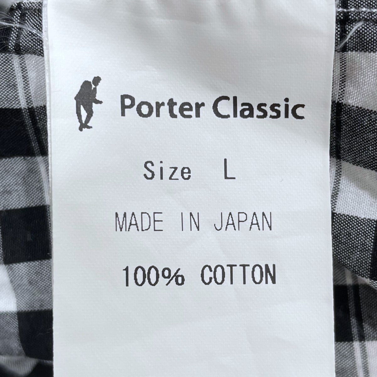 Porter Classic チェック柄シャツ ROLL UP GINGHAM CHECK SHIRT ロールアップ ギンガムチェックシャツ 古着・中古-6枚目のアイテム画像