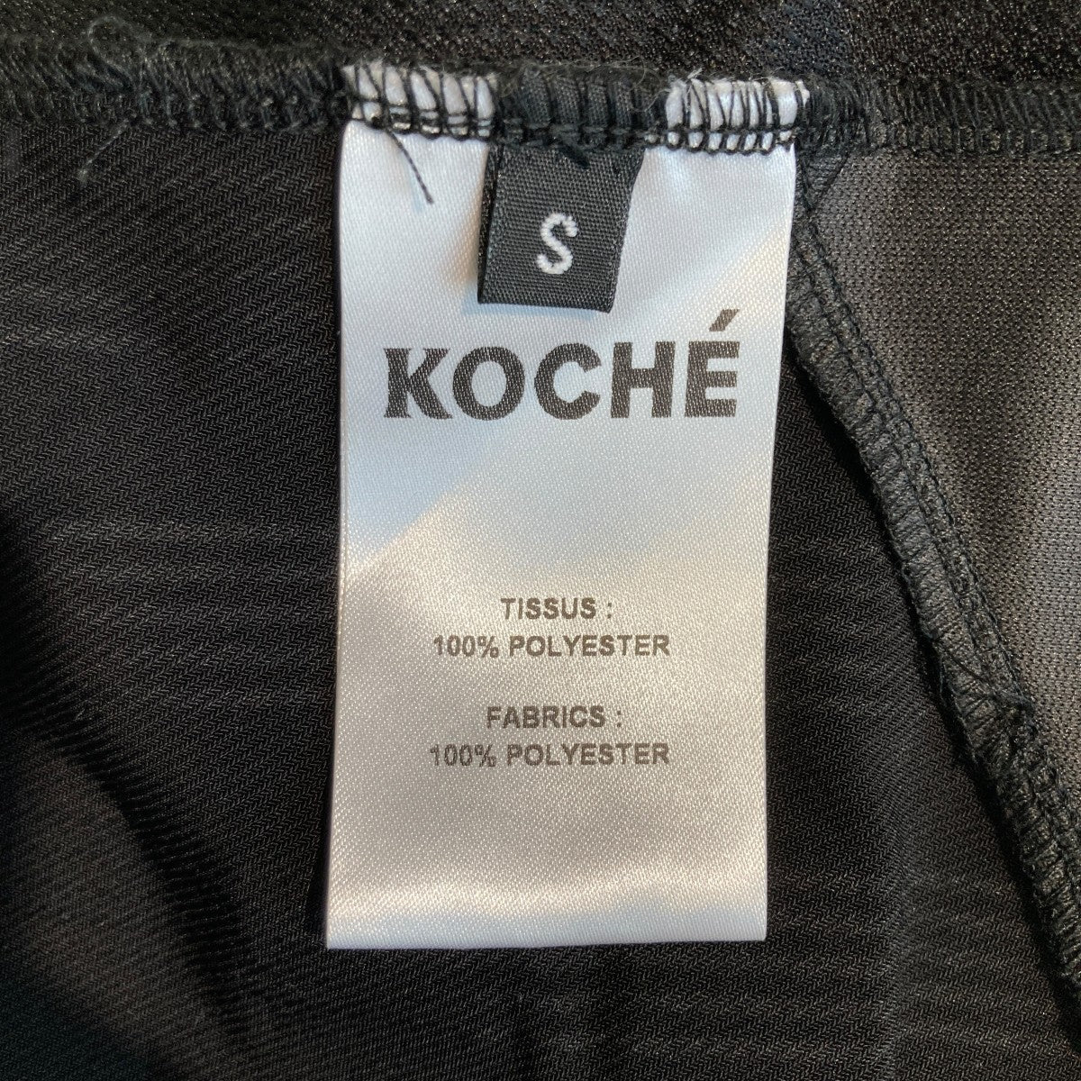 コシェ KOCHE Tシャツ KTK19TP02 ブラック×グレー サイズ：S KOCHE(コシェ) TシャツKTK19TP02 KTK19TP02 ブラック×グレー