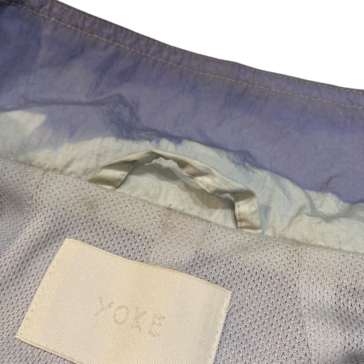 YOKE(ヨーク) SPRAY PRINTED NYLON ZIP BLOUSONジップアップブルゾン