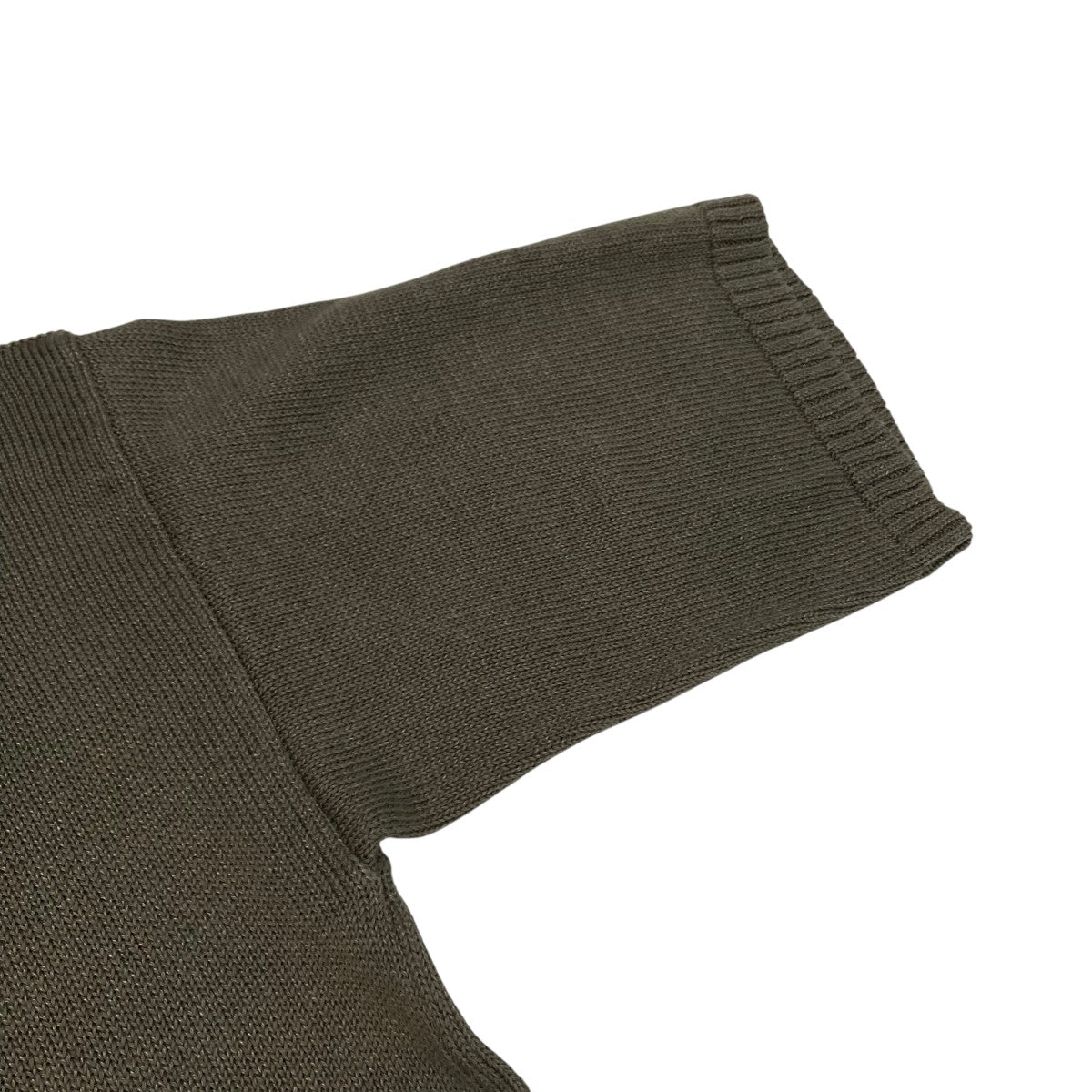 マーガレットハウエル MARGARET HOWELL 21SS TWISTED COTTON SILK 半袖ニット 578-1162002 オリーブ MARGARET HOWELL(マーガレットハウエル) 21SSTWISTED COTTON