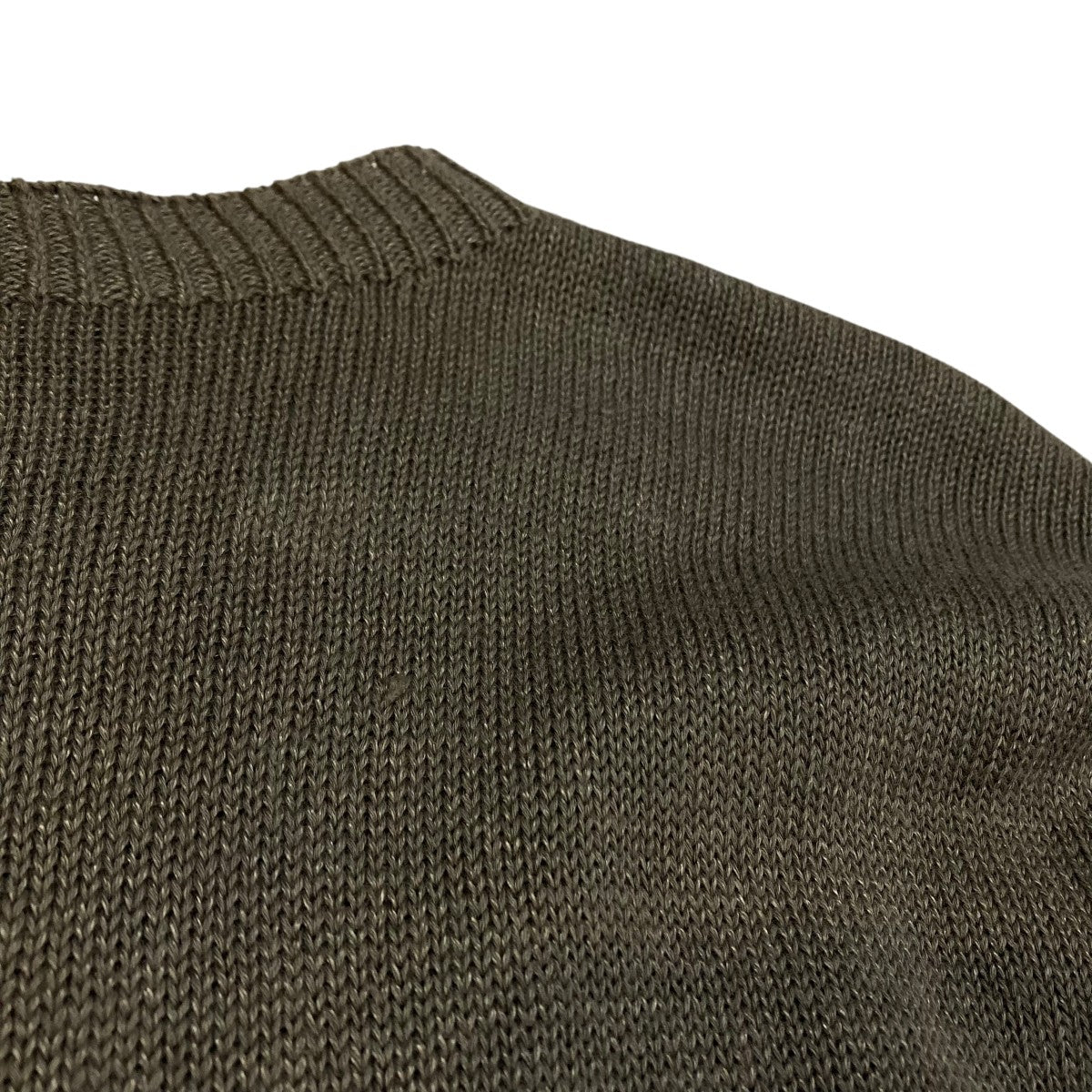 マーガレットハウエル MARGARET HOWELL 21SS TWISTED COTTON SILK 半袖ニット 578-1162002 オリーブ MARGARET HOWELL(マーガレットハウエル) 21SSTWISTED COTTON
