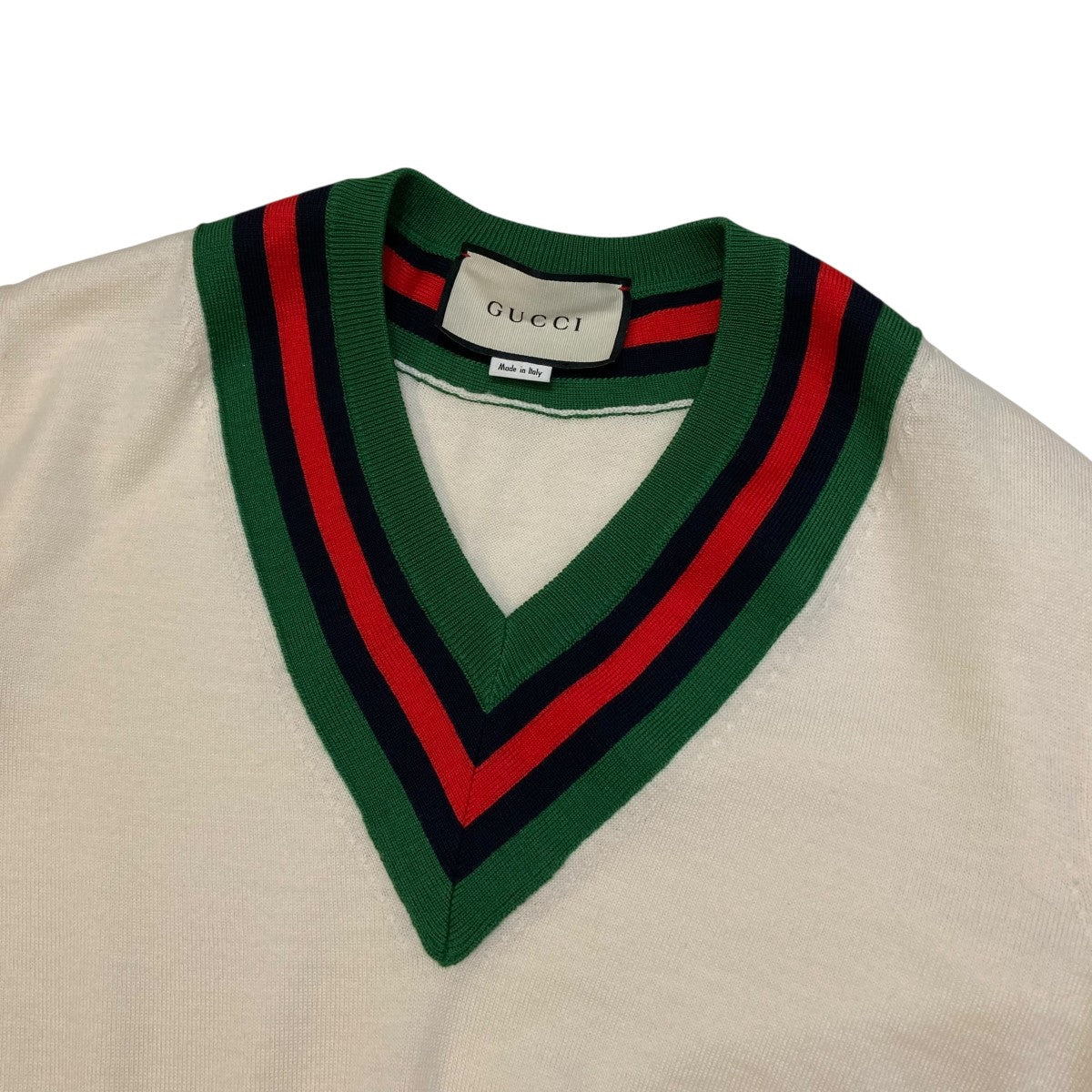 GUCCI ターコイズ 半袖ニット 2222007690017.jpg