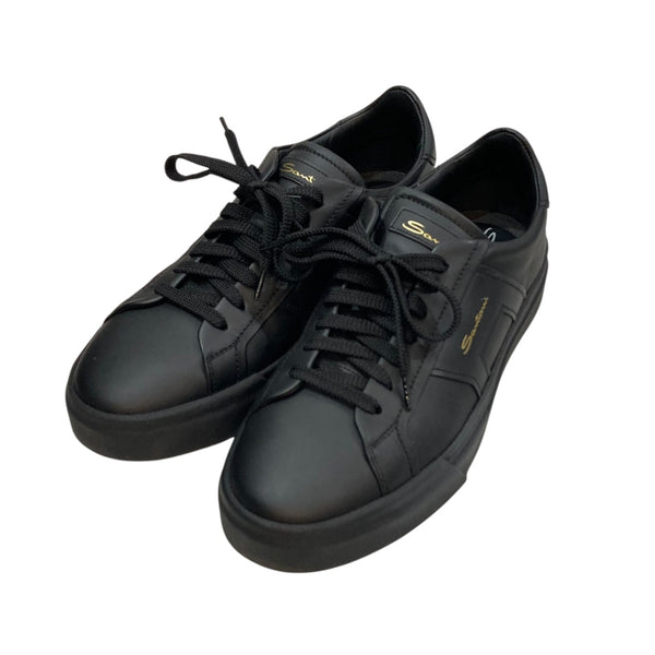 Santoni(サントーニ) ダブルバックルスニーカー ブラック サイズ 7