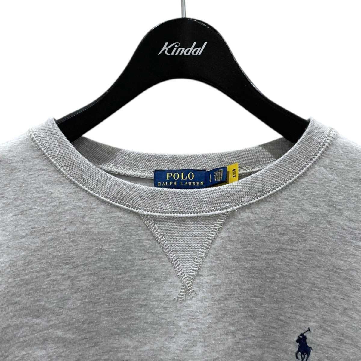 ラルフローレン トレーナー グレー L相当 POLO RALPH LAUREN（ポロ ラルフ ローレン）の「フリース クルー