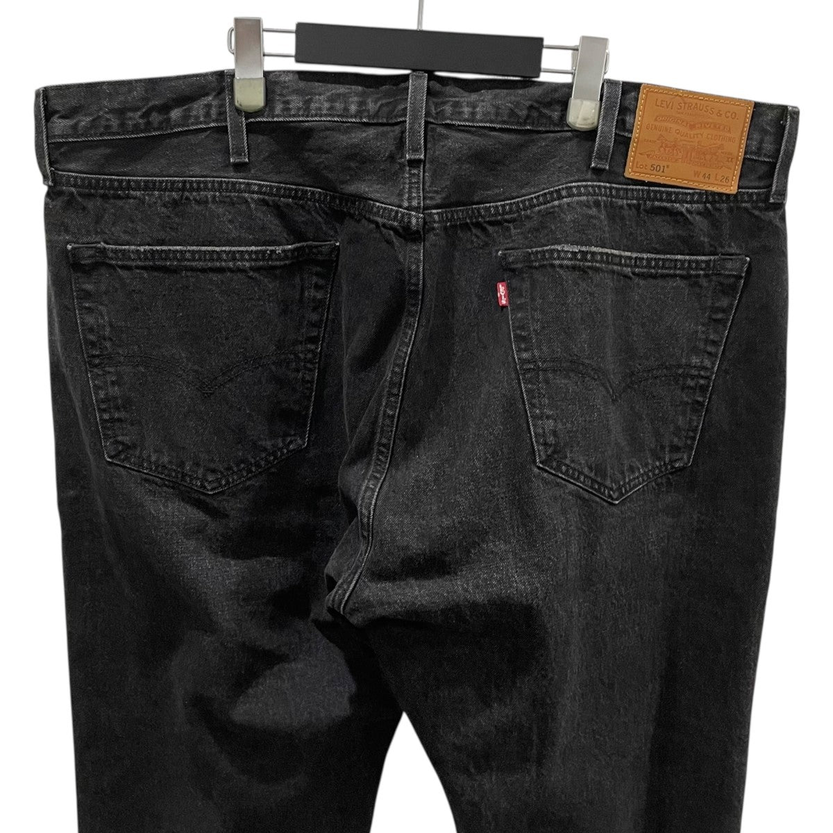 24AW ヴィンテージ加工デニムパンツ 501 DENIM PANTS BLACK 30周年記念 BIG E 0022U-0000