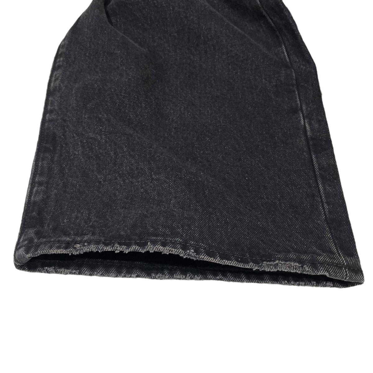 24AW ヴィンテージ加工デニムパンツ 501 DENIM PANTS BLACK 30周年記念 BIG E 0022U-0000