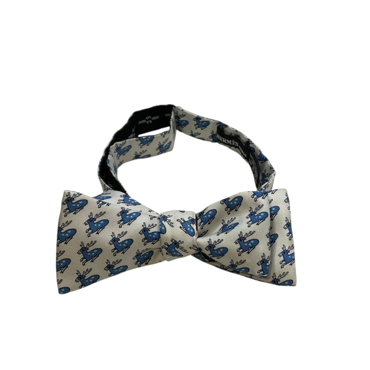 HERMES シカ柄蝶ネクタイ 古着・中古-1枚目のアイテム画像