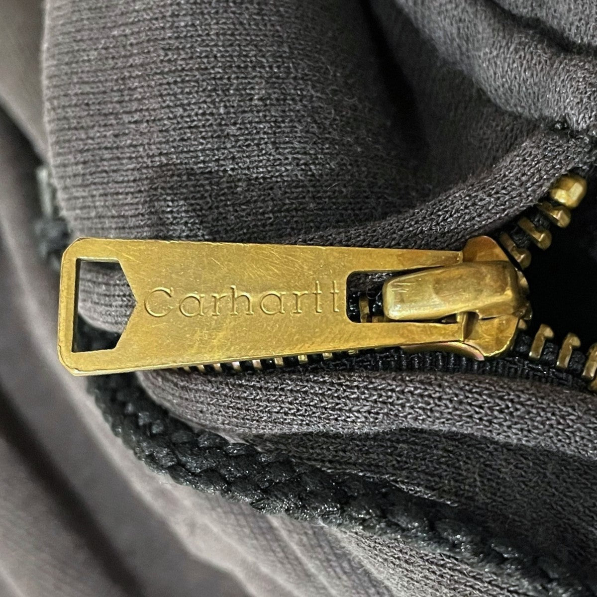 カーハート　パーカー　ブラック　ジップアップ　Carharrt 古着　メキシコ製 カーハート メキシコ製 ロゴタグ ジップアップパーカーブラック