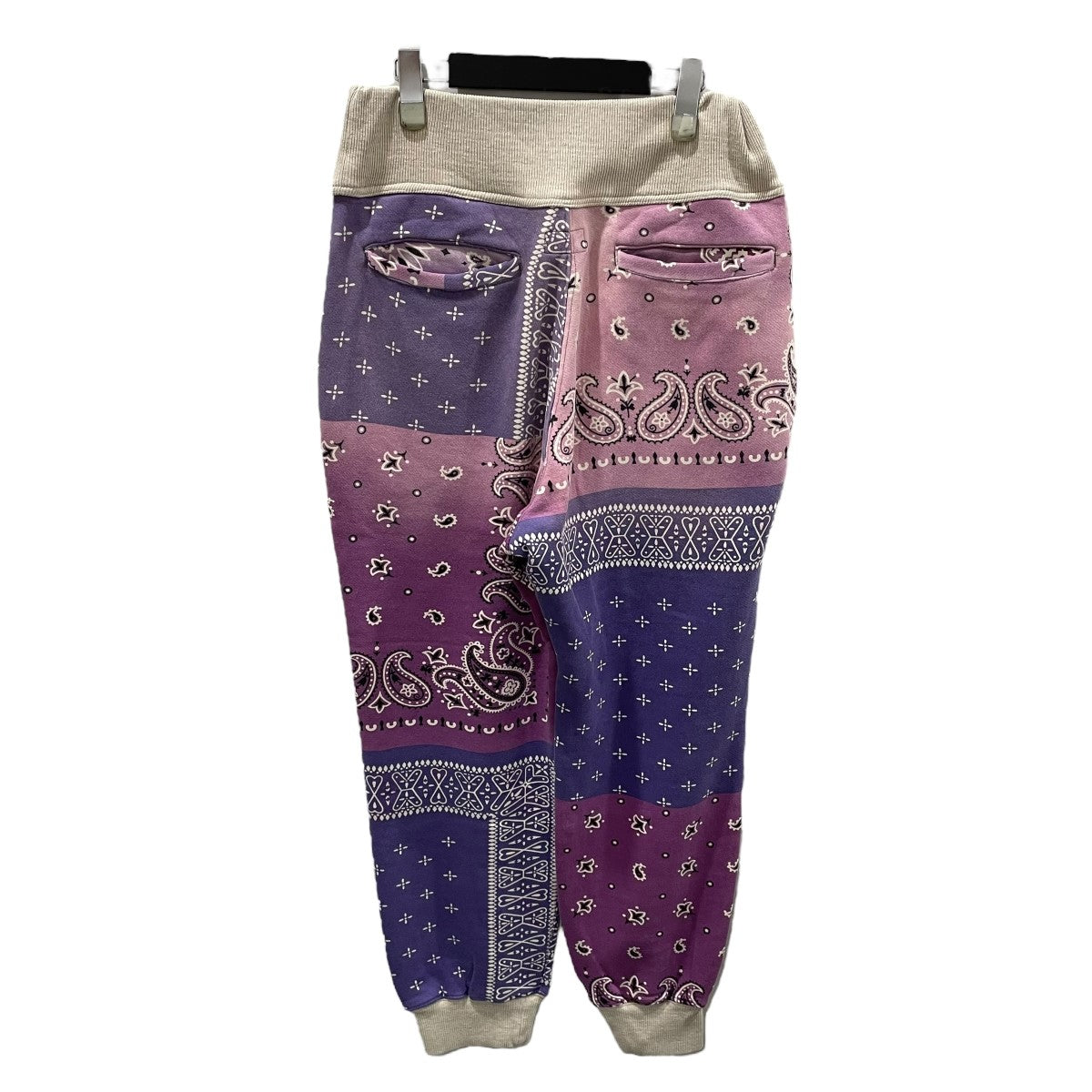 KAPITAL スウェットパンツ Fleece Bandana Pattern Sweat Rib Pants フリースバンダナパターン スウェットリブパンツ K1910LP112 古着・中古-2枚目のアイテム画像