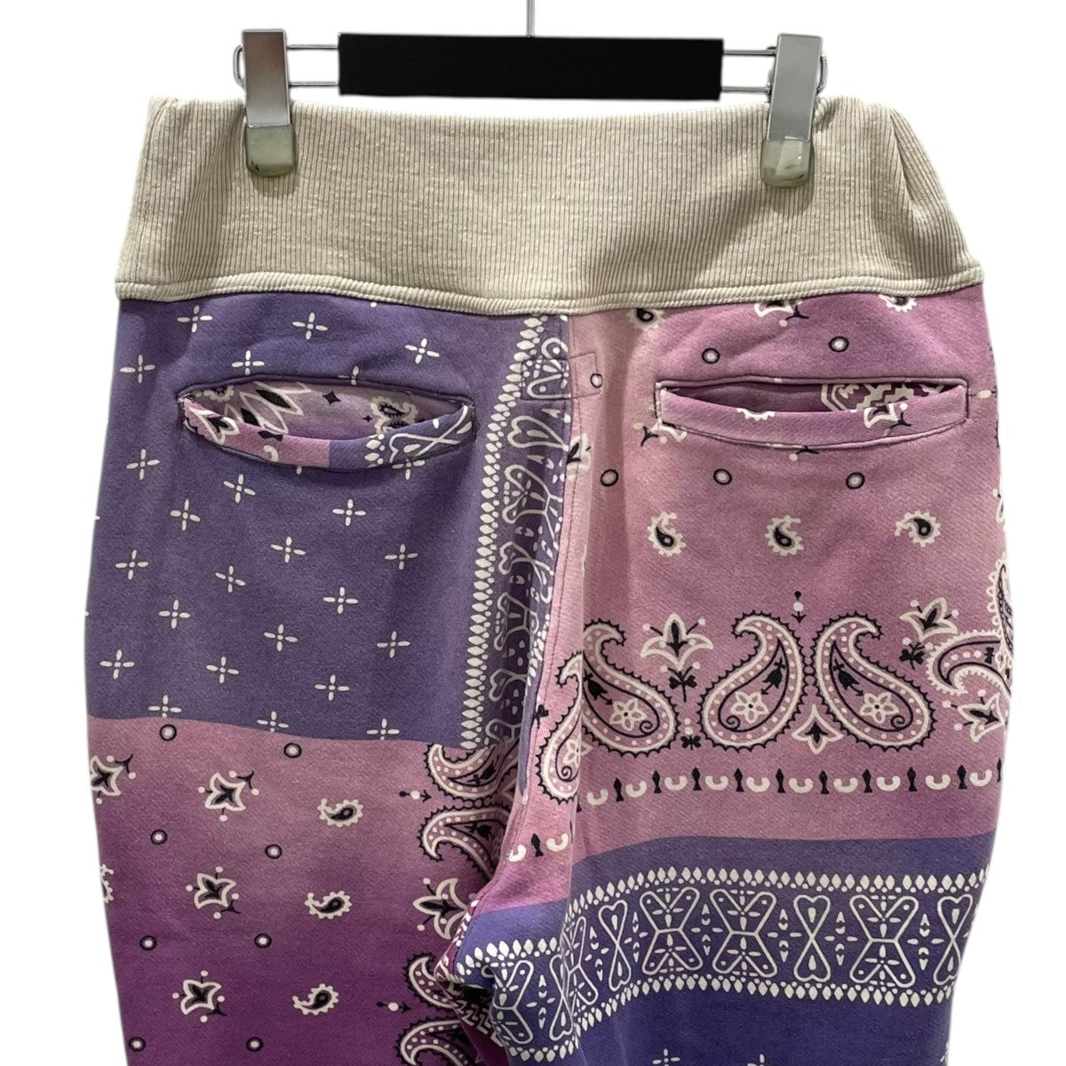 KAPITAL スウェットパンツ Fleece Bandana Pattern Sweat Rib Pants フリースバンダナパターン スウェットリブパンツ K1910LP112 古着・中古-4枚目のアイテム画像
