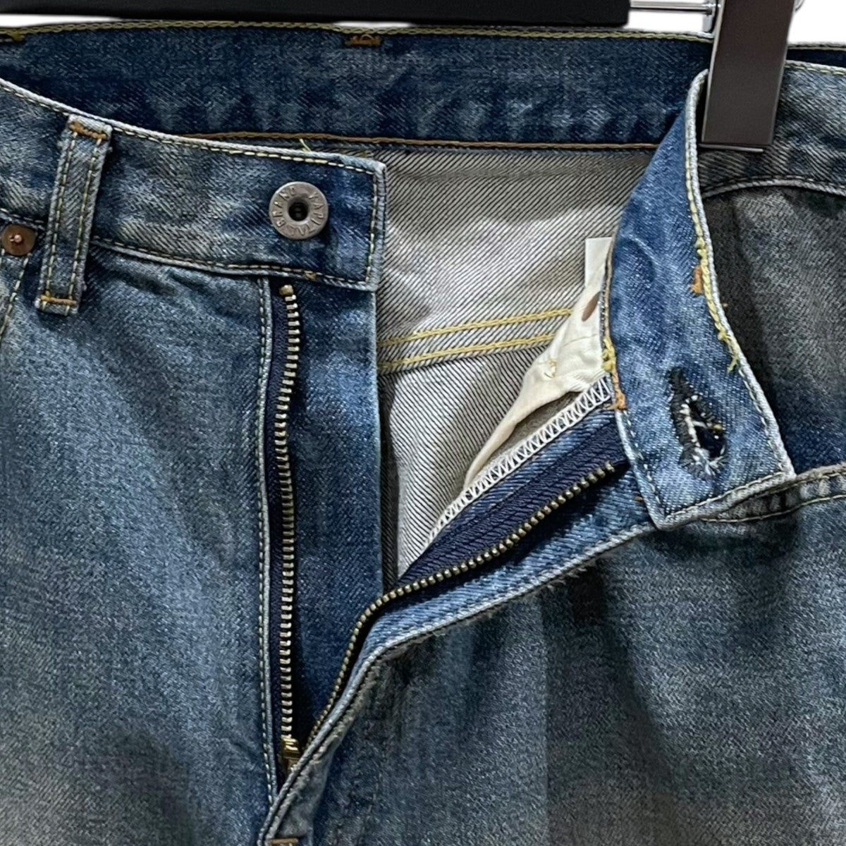 KAPITAL(キャピタル) ダメージ加工フレアデニムパンツ 14oz