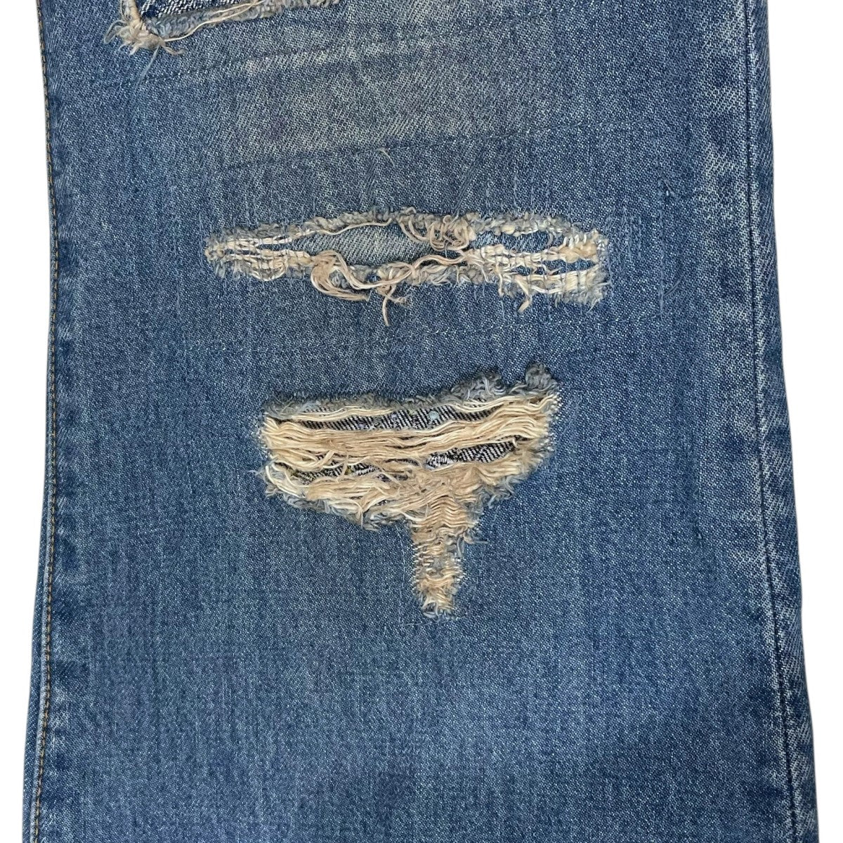 KAPITAL(キャピタル) ダメージ加工フレアデニムパンツ 14oz