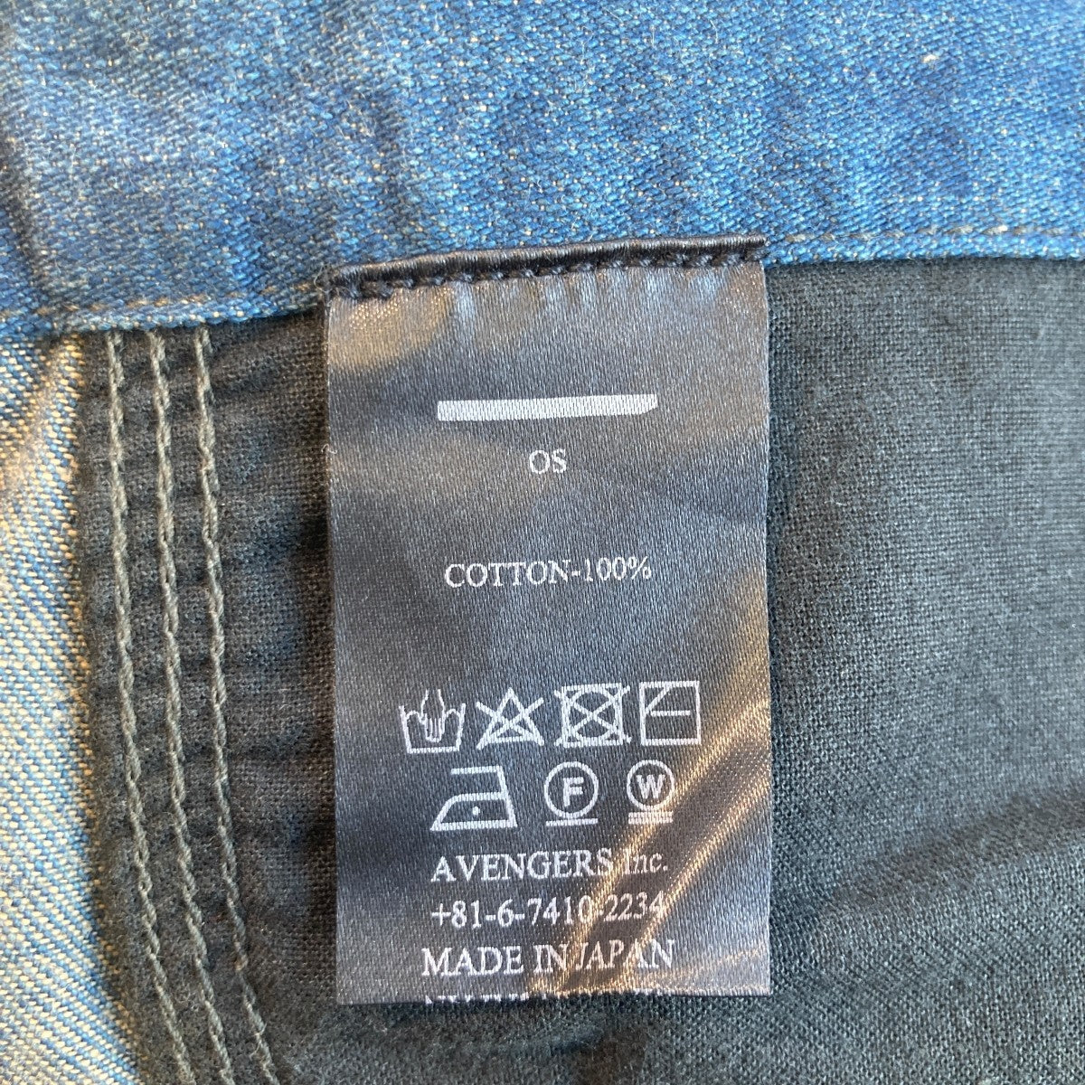 MINUS(マイナス) SIGUNATURE DENIM TROUSERSパンツ ブルー