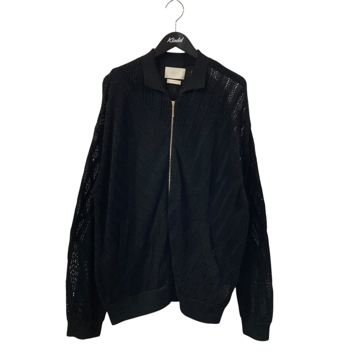 YOKE(ヨーク) 24AW リブニットスウェット YK24FW0829S 3/4 FRONT ZIP