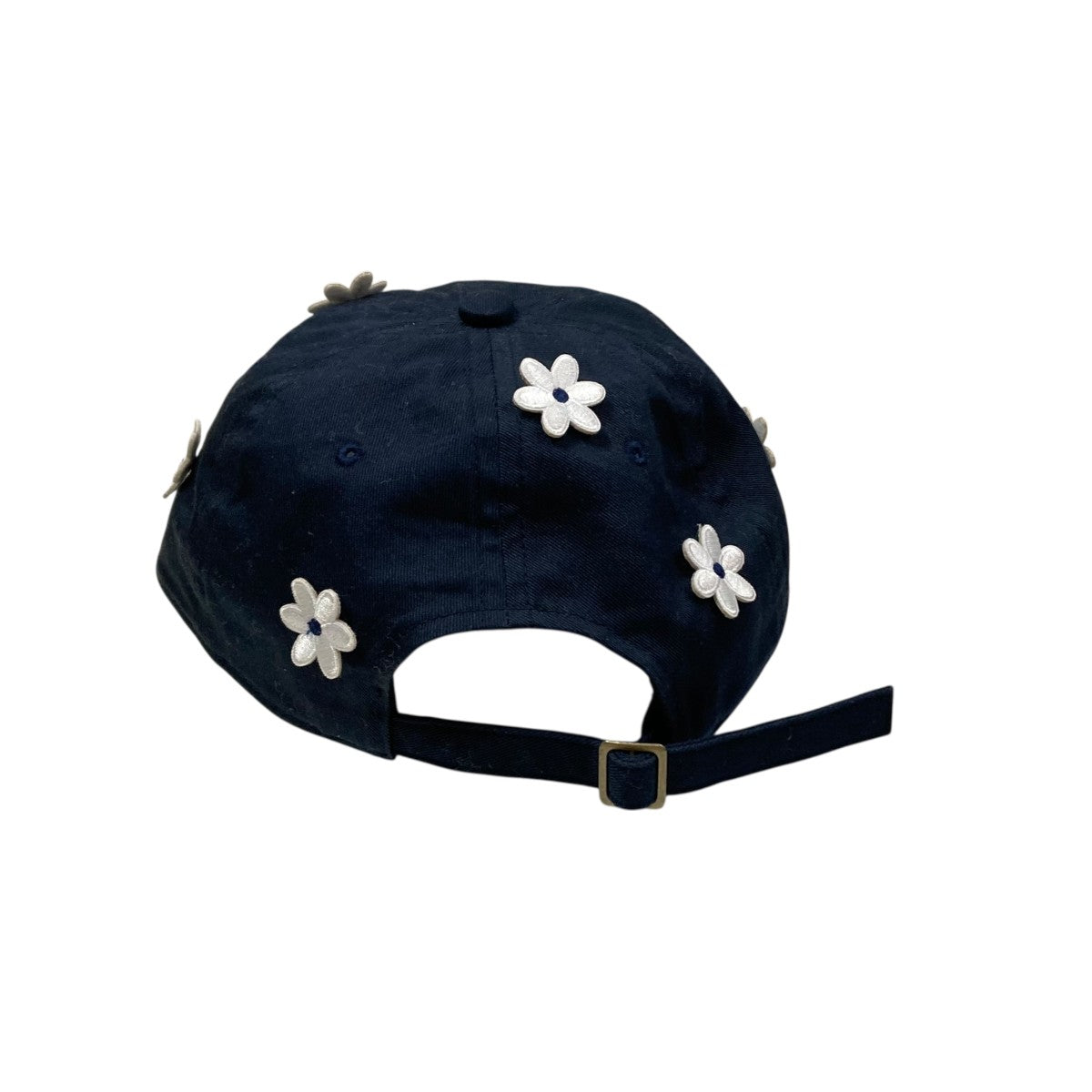 激レア❢ M4NUL 刺繍 ホワイトキャップ・ビッケブランカ 新品 NICK GEAR×IMAZINE FLOWER CAPフラワーキャップ ネイビー サイズ