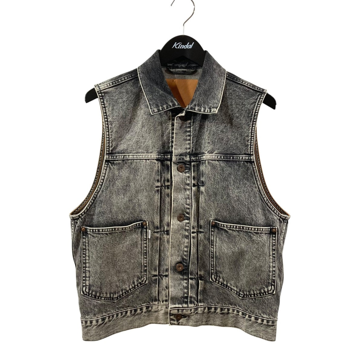 ASID WASHED MODERN DENIM VESTデニムベスト2441000414