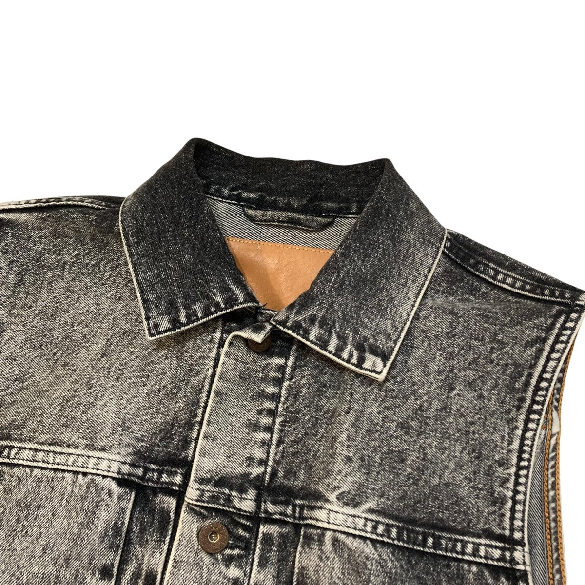 ASID WASHED MODERN DENIM VESTデニムベスト2441000414