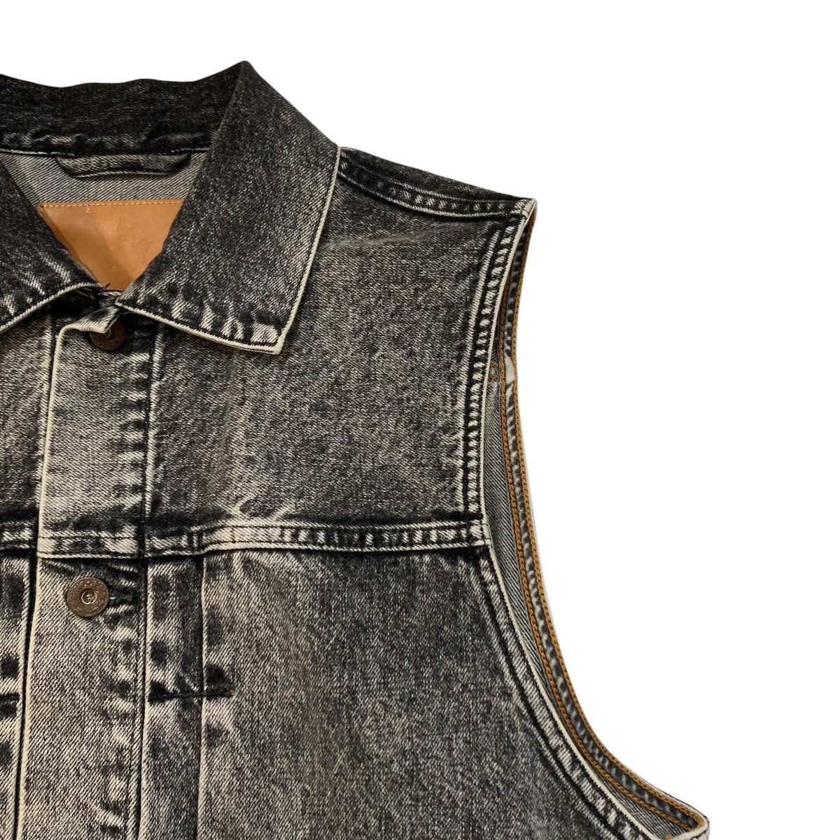 ASID WASHED MODERN DENIM VESTデニムベスト2441000414