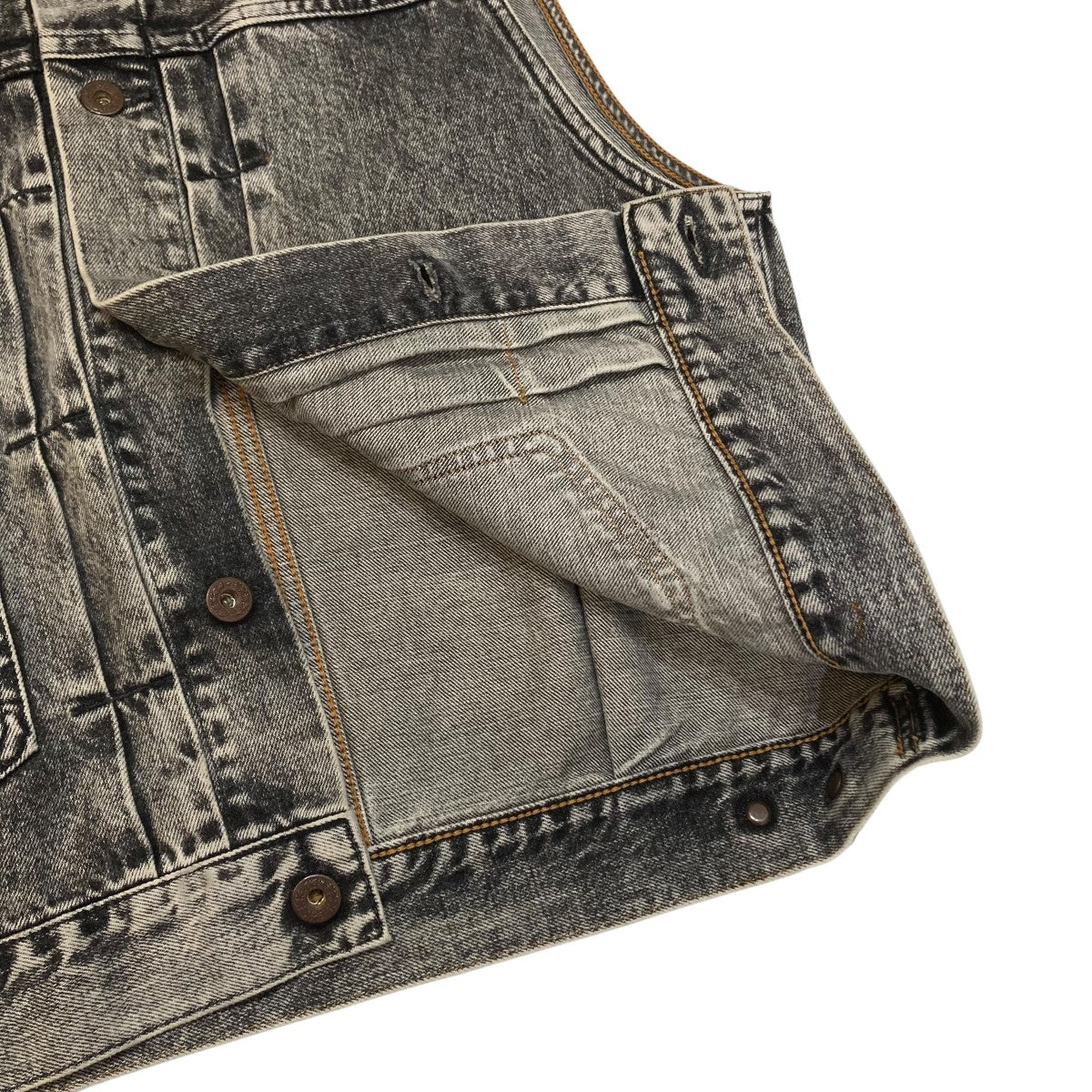 ASID WASHED MODERN DENIM VESTデニムベスト2441000414