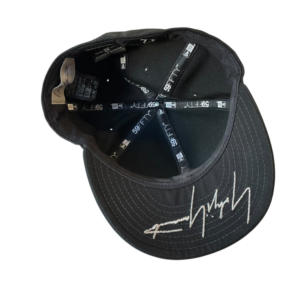 Yohji Yamamoto ニューエラコラボ ブラックキャップ 59FIFTY Yohji Yamamoto ヨウジヤマモト x ニューエラ NEW ERA READYMADE