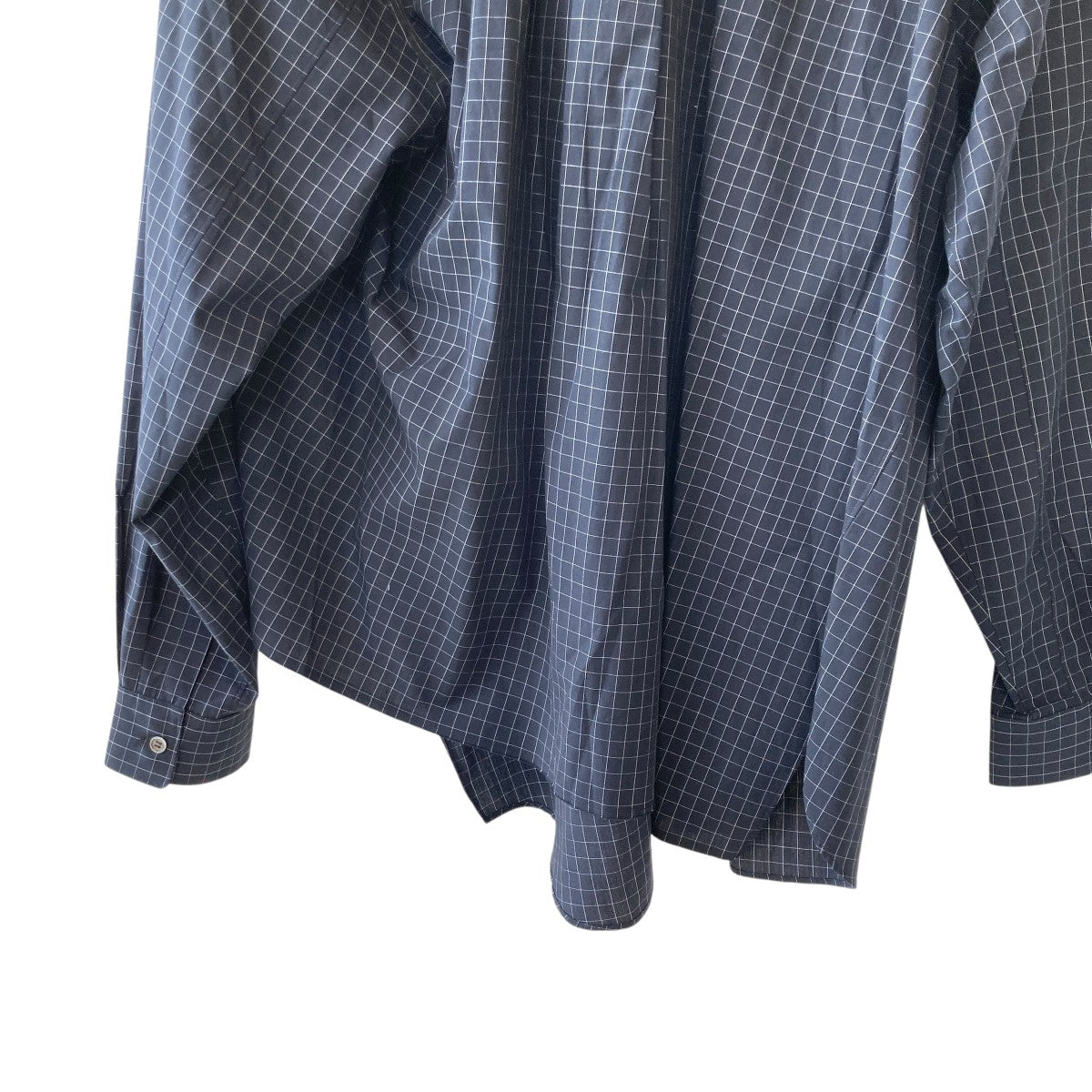 【23時まで値下】BLACK COMME des CARCONS チェックシャツ BLACKCOMMEdesGARCONS ブラックコムデギャルソン 1D-B013 黒