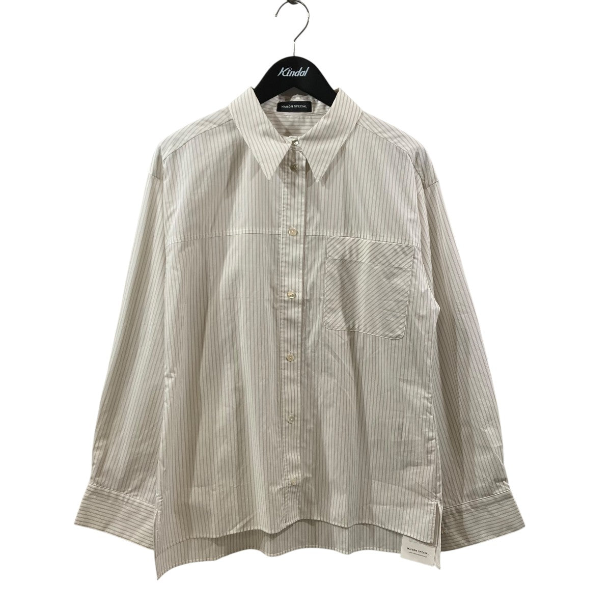MAISON SPECIAL(メゾンスペシャル) リボン付 Big Ribbon Shirt
