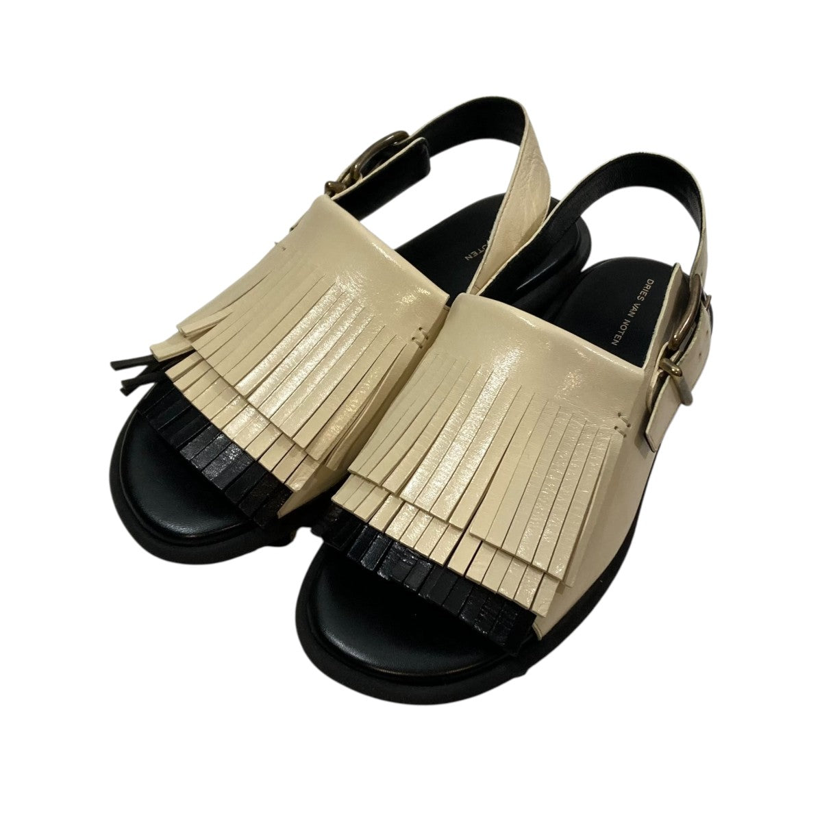美品 DRIES VAN NOTEN ローヒールサンダル オープントゥ 40 DRIES VAN NOTEN(ドリスヴァンノッテン) サンダル20304 20304