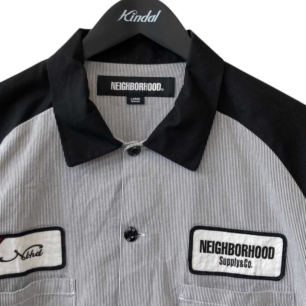 NEIGHBORHOOD 251TSNH-SHM04 Ｌ Shirt Neighborhood Neighborhood Classic Stripe Short Sleeve