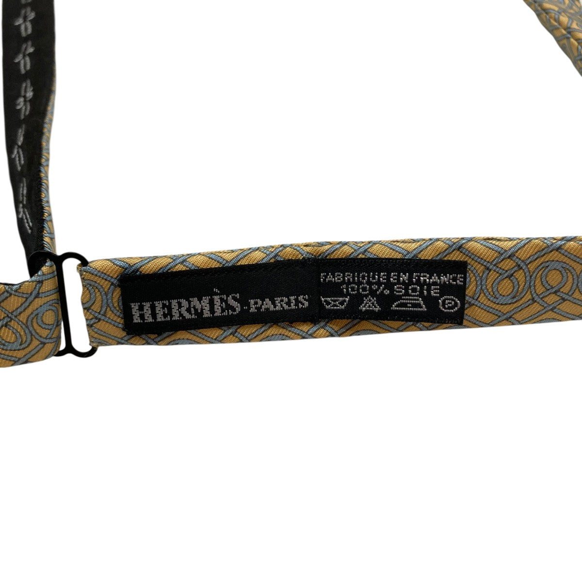 HERMES イエロー ネクタイ 鑑定済み】正規品 難あり エルメス HERMES ネクタイ イエロー