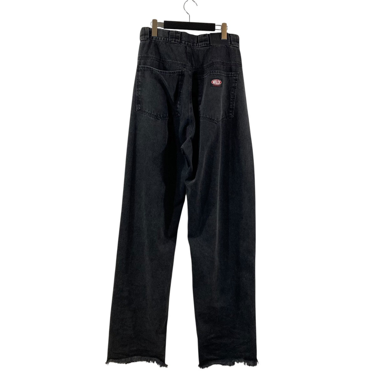WILLY CHAVARRIA ワイドデニムカーゴ M WILLY CHAVARRIA(ウィリーチャバリア) カーゴパンツ ブラック