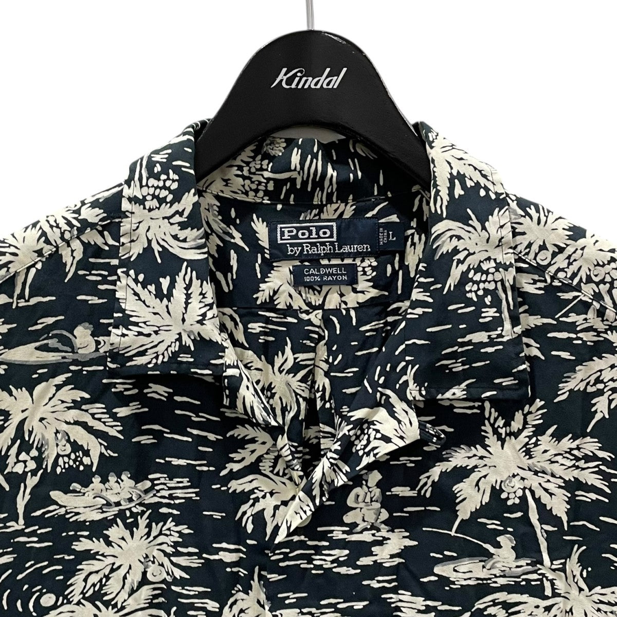 POLO RALPH LAUREN 90s オープンカラー半袖シャツ アロハシャツ CALDWELL キャルドウェル HS-RL-BM3830 古着・中古-3枚目のアイテム画像