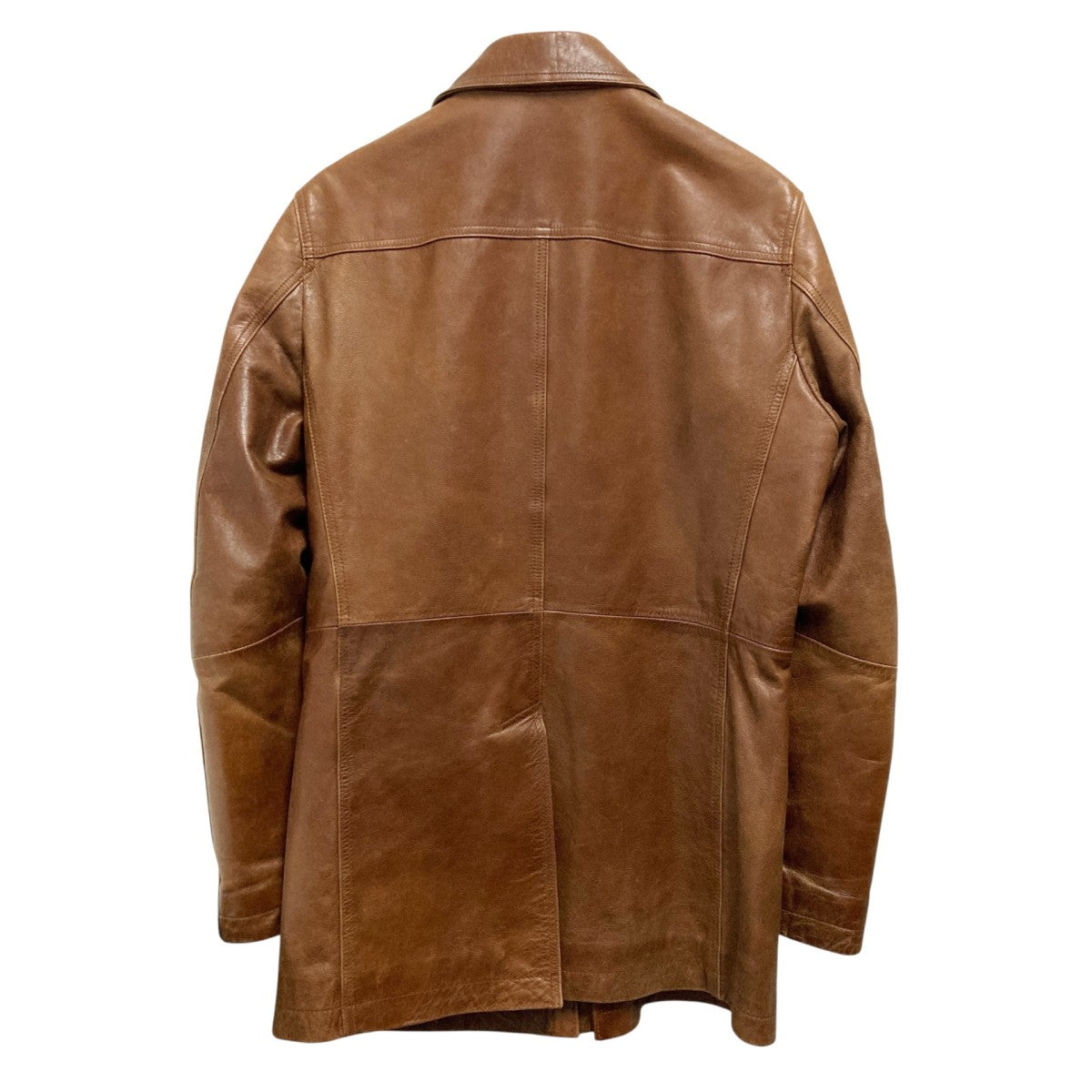 ブラウンレザーパッチジャケット △ウォッシュ＆ポリッシュエイジングでがっつりヴィンテージ加工