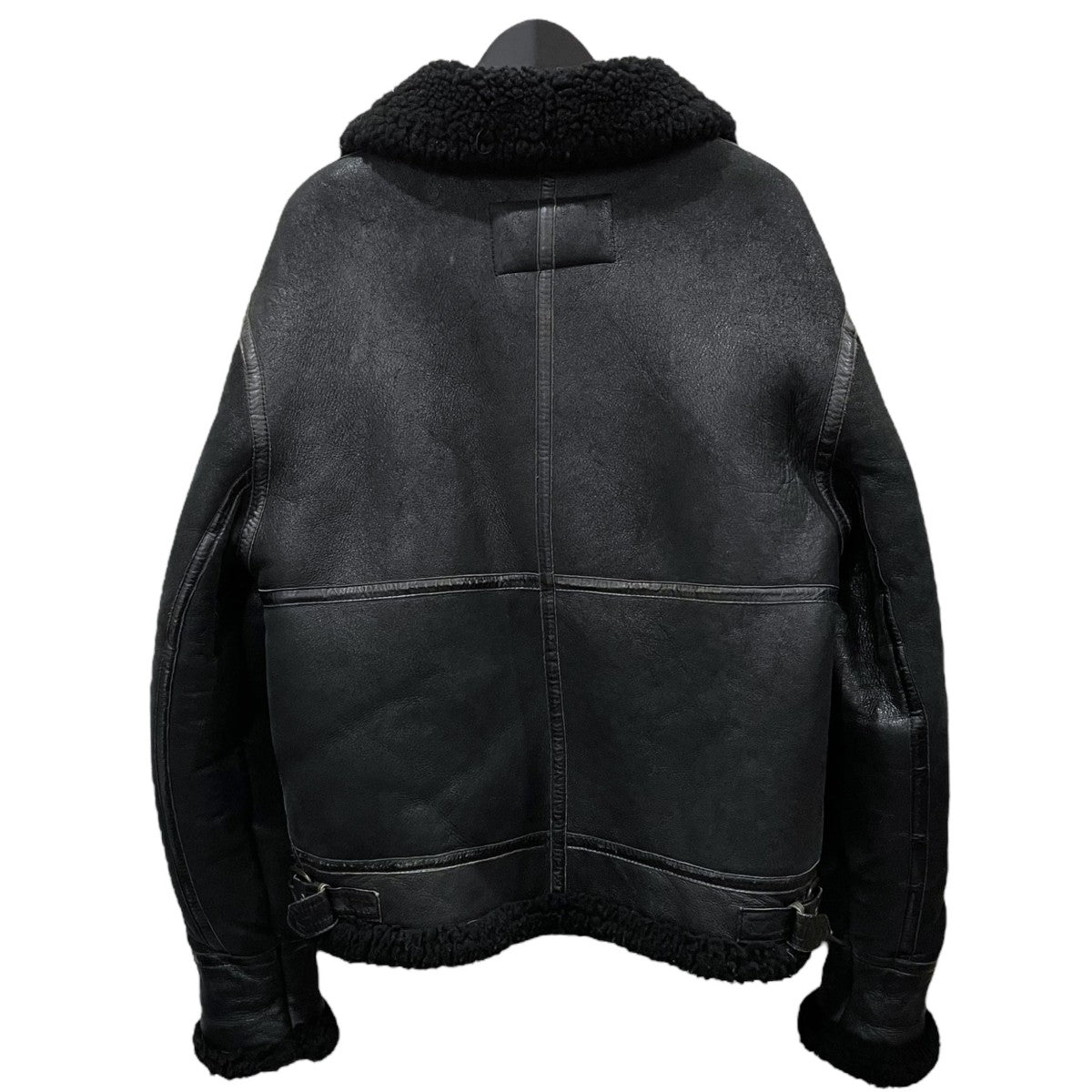 ハーレーダビッドソン ムートンジャケット ブラック 裏ボア 羊革 ライダース HARLEY-DAVIDSON(ハーレーダビッドソン) ムートンジャケット ブラック