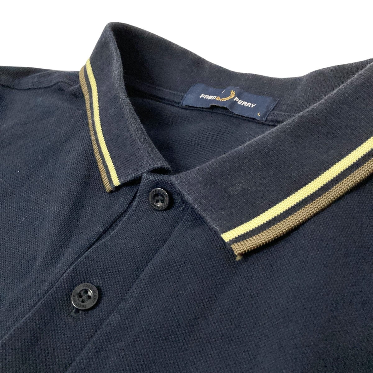 FRED PERRY ネイビー ポロシャツ Lサイズ FRED PERRY(フレッドペリー) ポロシャツ ネイビー サイズ L
