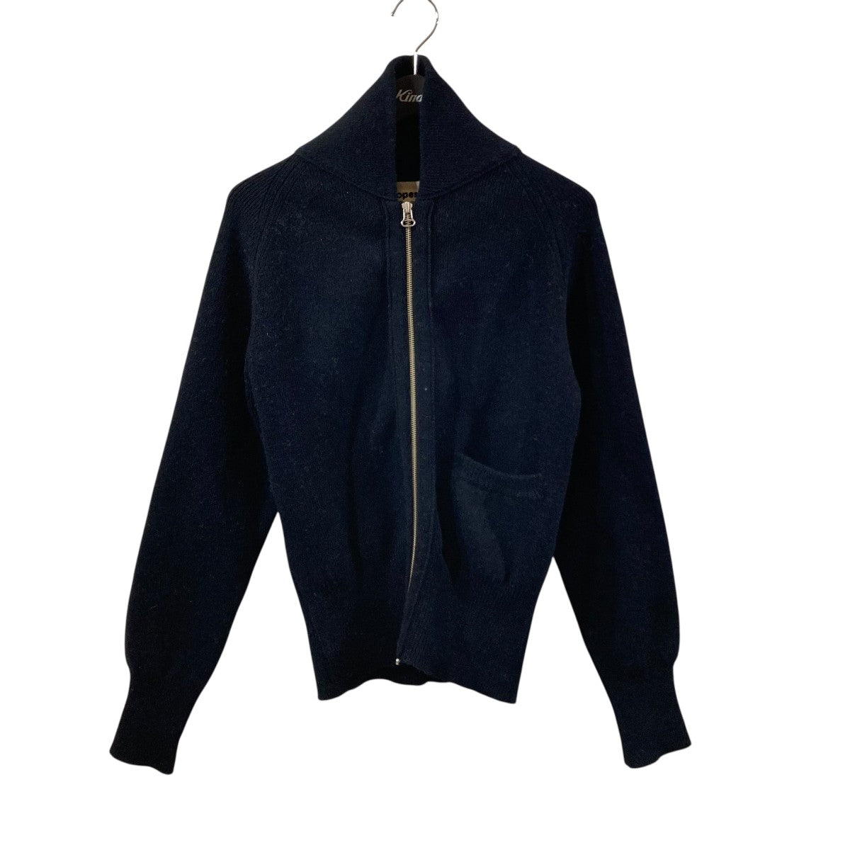 Hard twisted Shetland wool type C-2 Knit Blouson 参考定価￥42，900ジップニット1243008