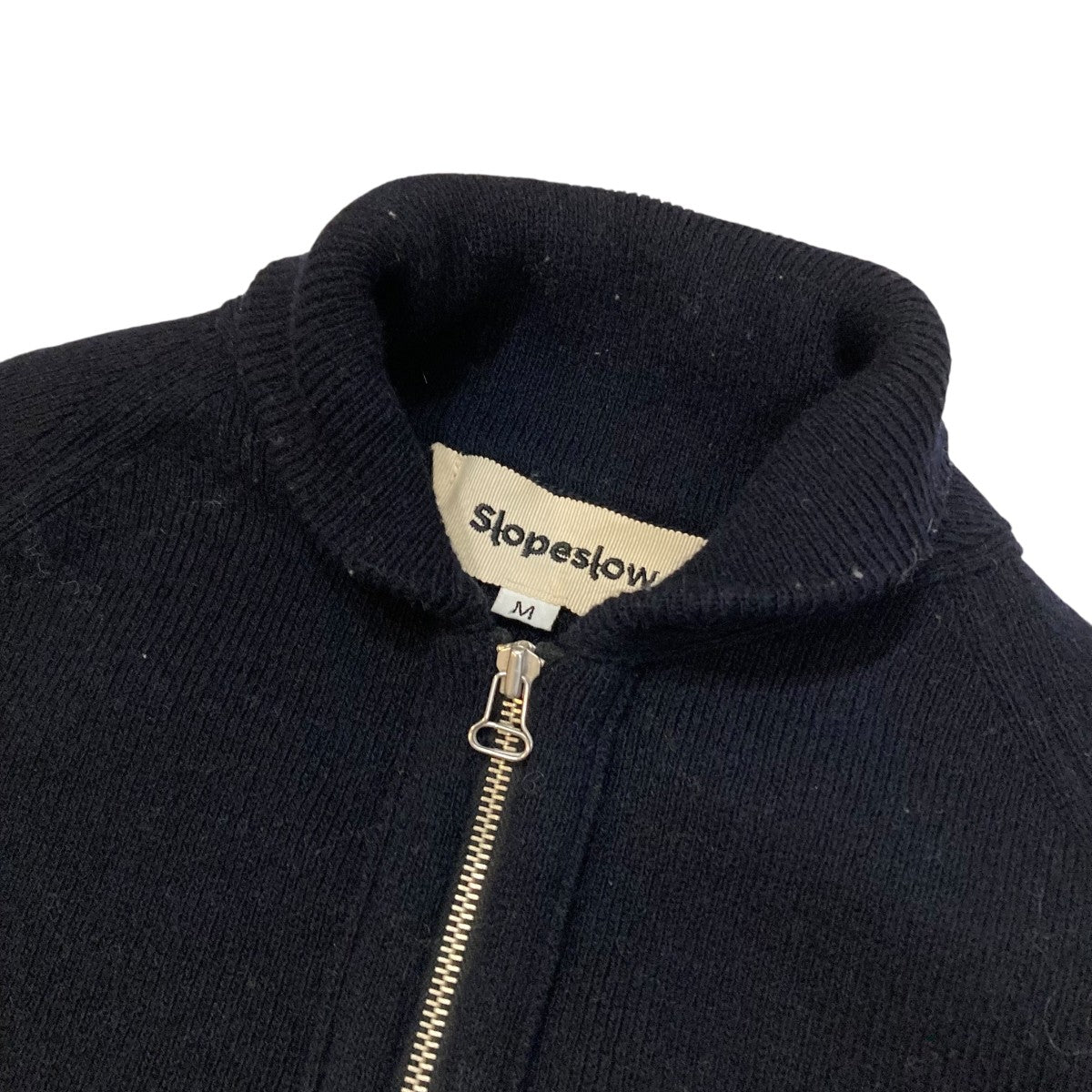 Hard twisted Shetland wool type C-2 Knit Blouson 参考定価￥42，900ジップニット1243008