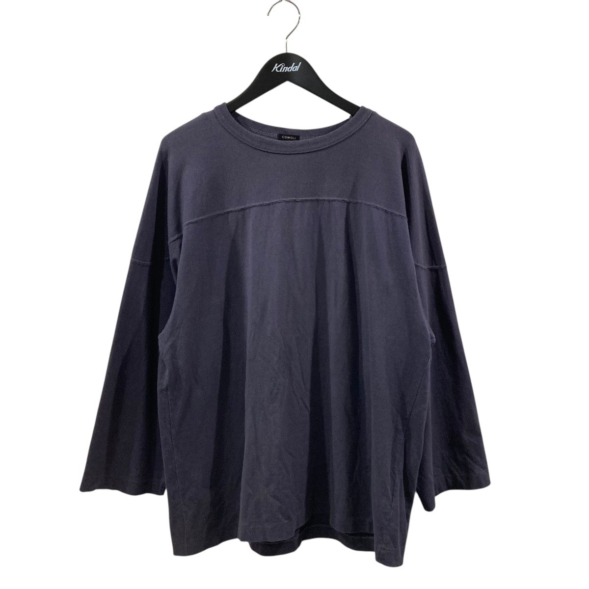 COMOLI コモリ 21AW フットボールTシャツ フェードネイビー サイズ3 COMOLI(コモリ) 21AWフットボールTシャツフットボールTシャツU03
