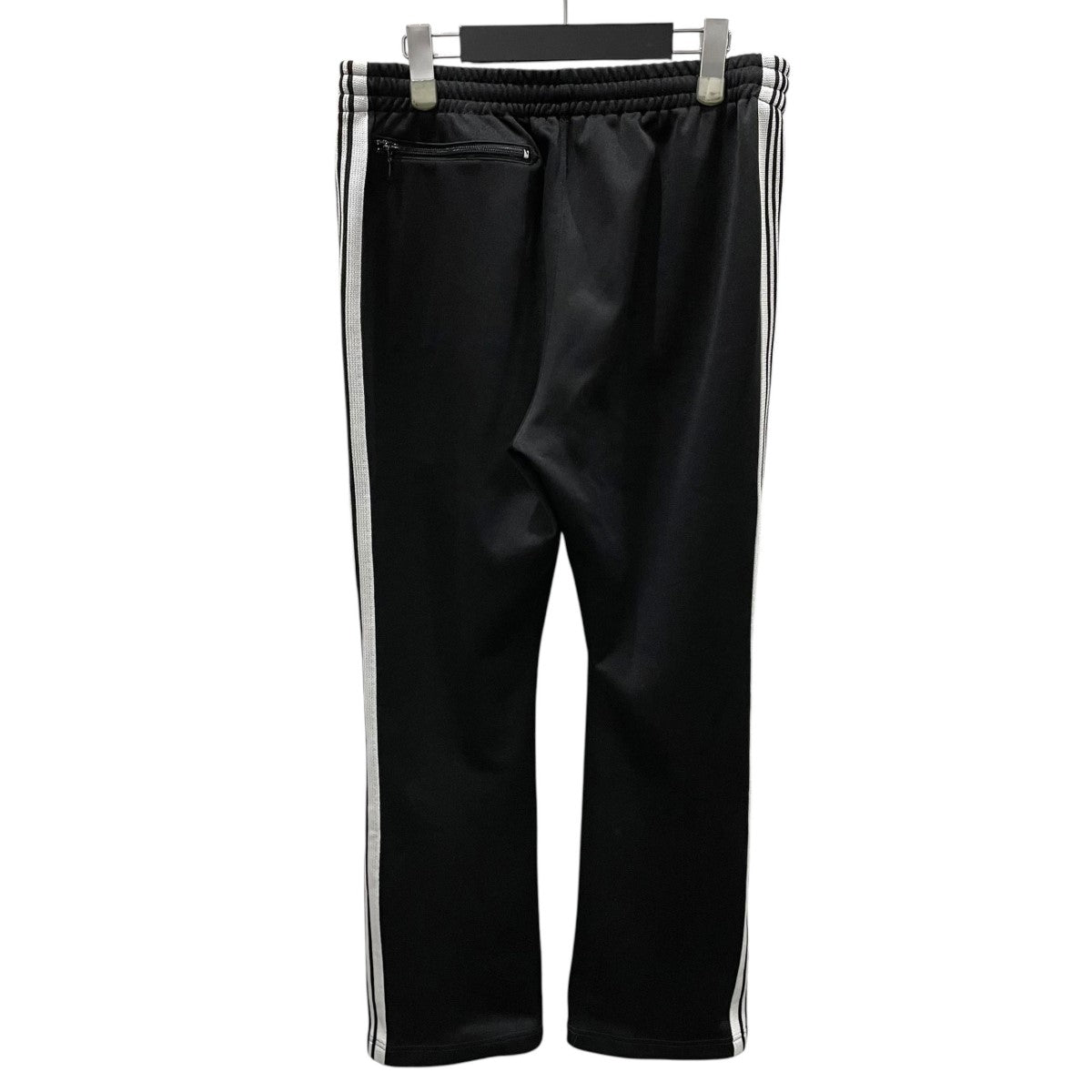 新品　needles breath トラックパンツ　ブラック　シルバー　ナロー Needles NARROW TRACK PANT - POLY SMOOTH / BLACK SILVER