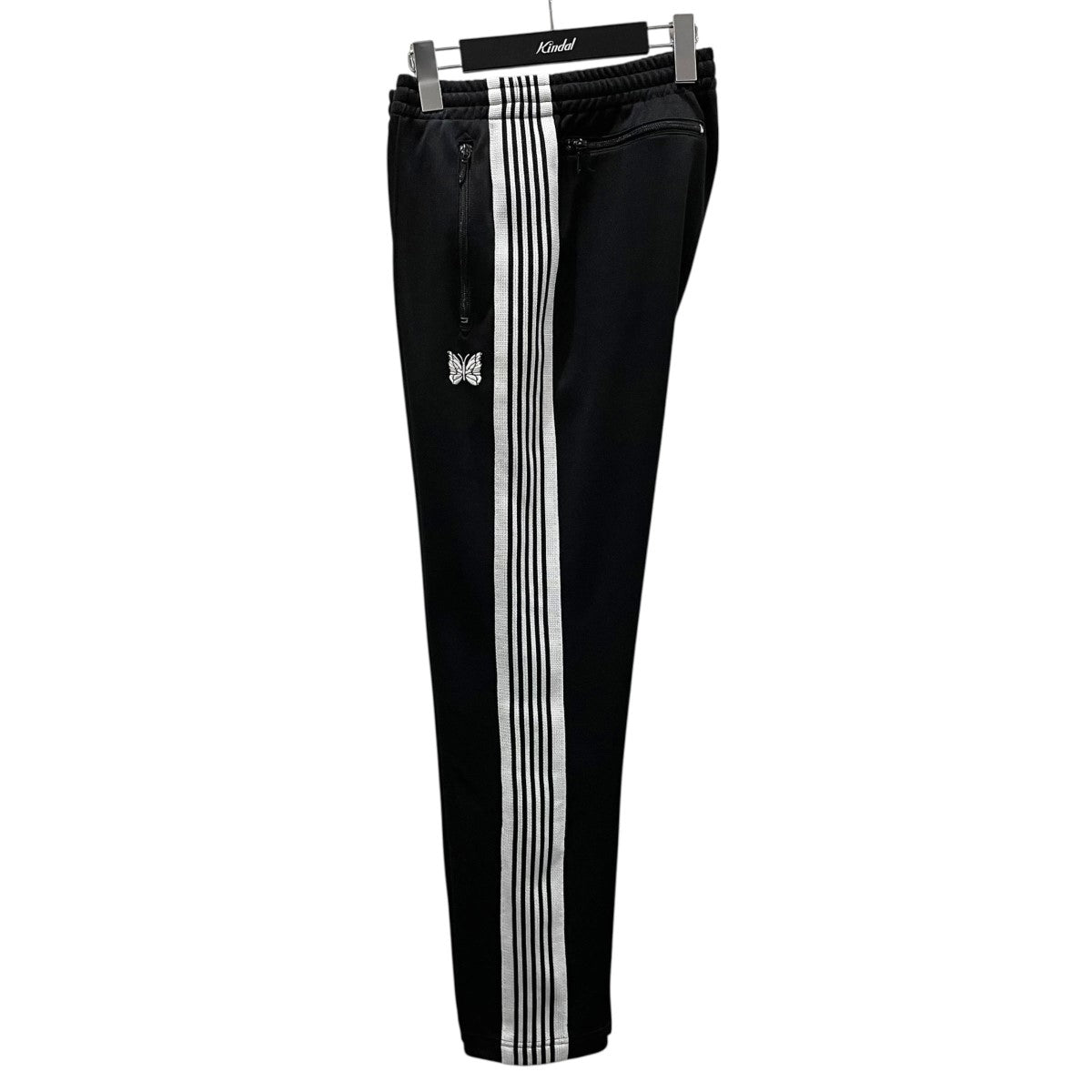 NEEDLES ニードルズ トラックパンツ ブラック ホワイト ダメージあり NEEDLES(ニードルズ) 別注ラメ Track Pant - Poly Smooth | B
