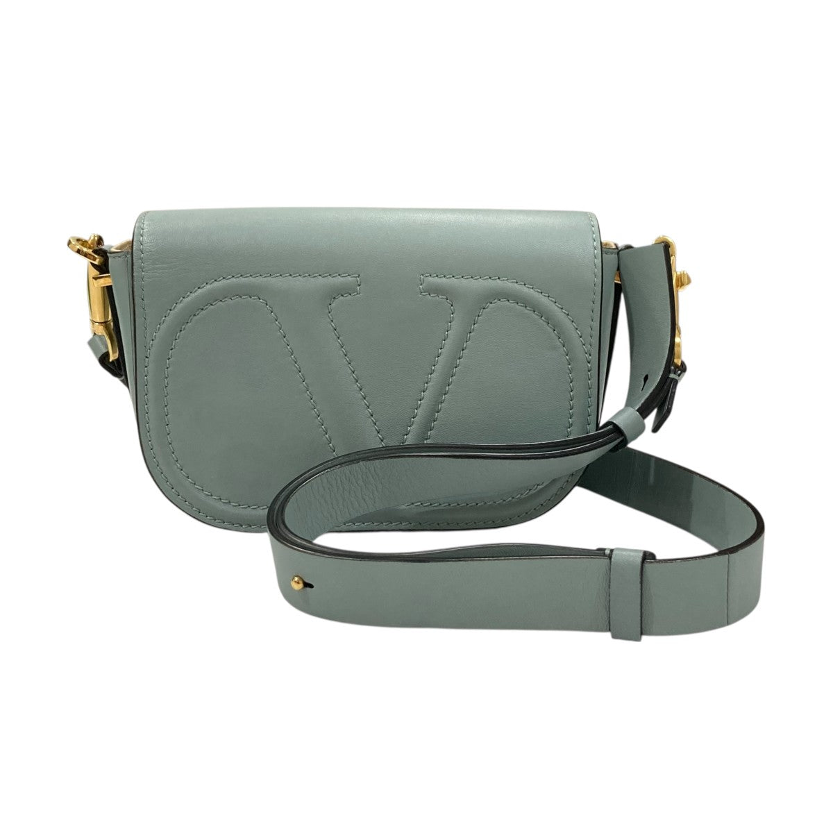 VALENTINO(ヴァレンチノ) Vロゴステッチショルダーバッグ スカイ