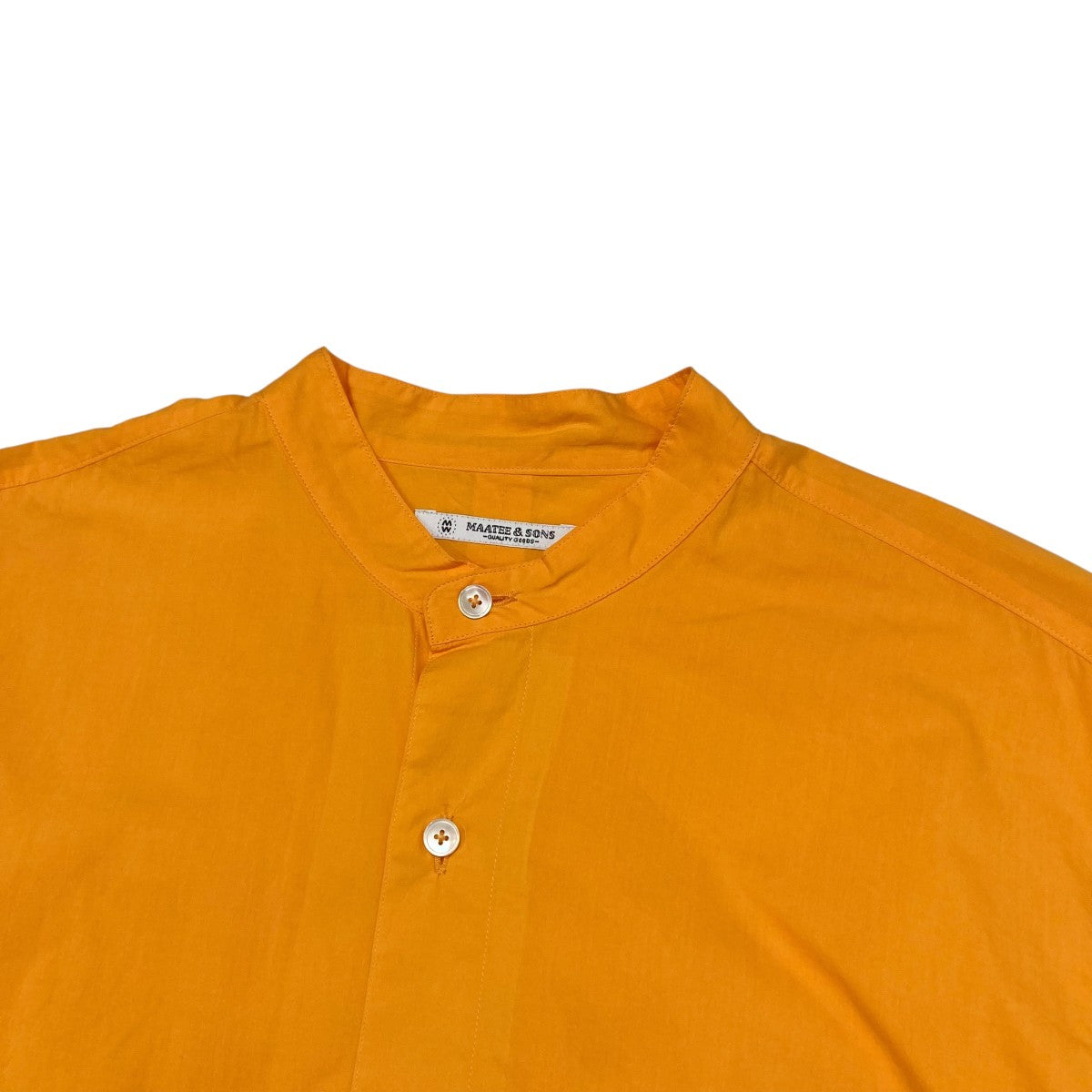 MAATEE＆SONS バンドカラーシャツMT4103-0615 160番TANSHI 半無双BAND COLLAR 古着・中古-3枚目のアイテム画像