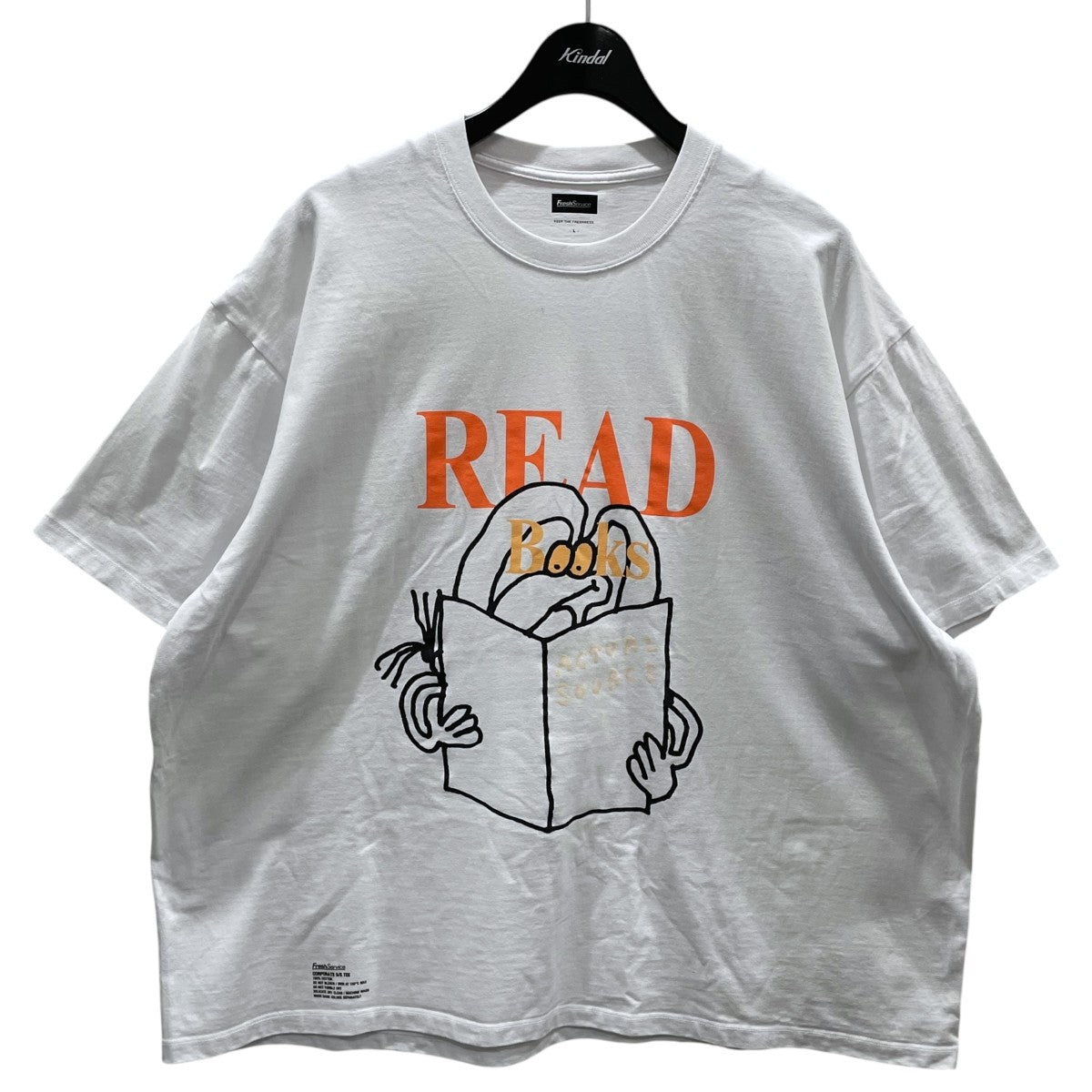 FreshService×ACTUAL SOURCE プリントTシャツ CORPORATE S／S TEE READ コーポレート ショートスリーブティ リード 古着・中古-1枚目のアイテム画像