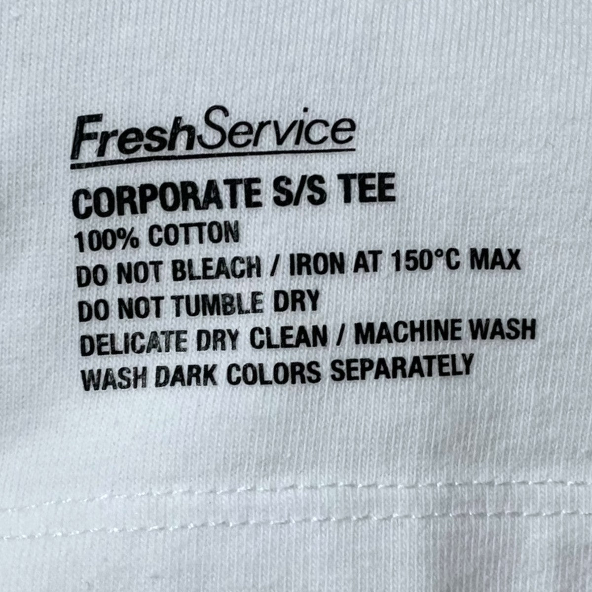 FreshService×ACTUAL SOURCE プリントTシャツ CORPORATE S／S TEE READ コーポレート ショートスリーブティ リード 古着・中古-4枚目のアイテム画像