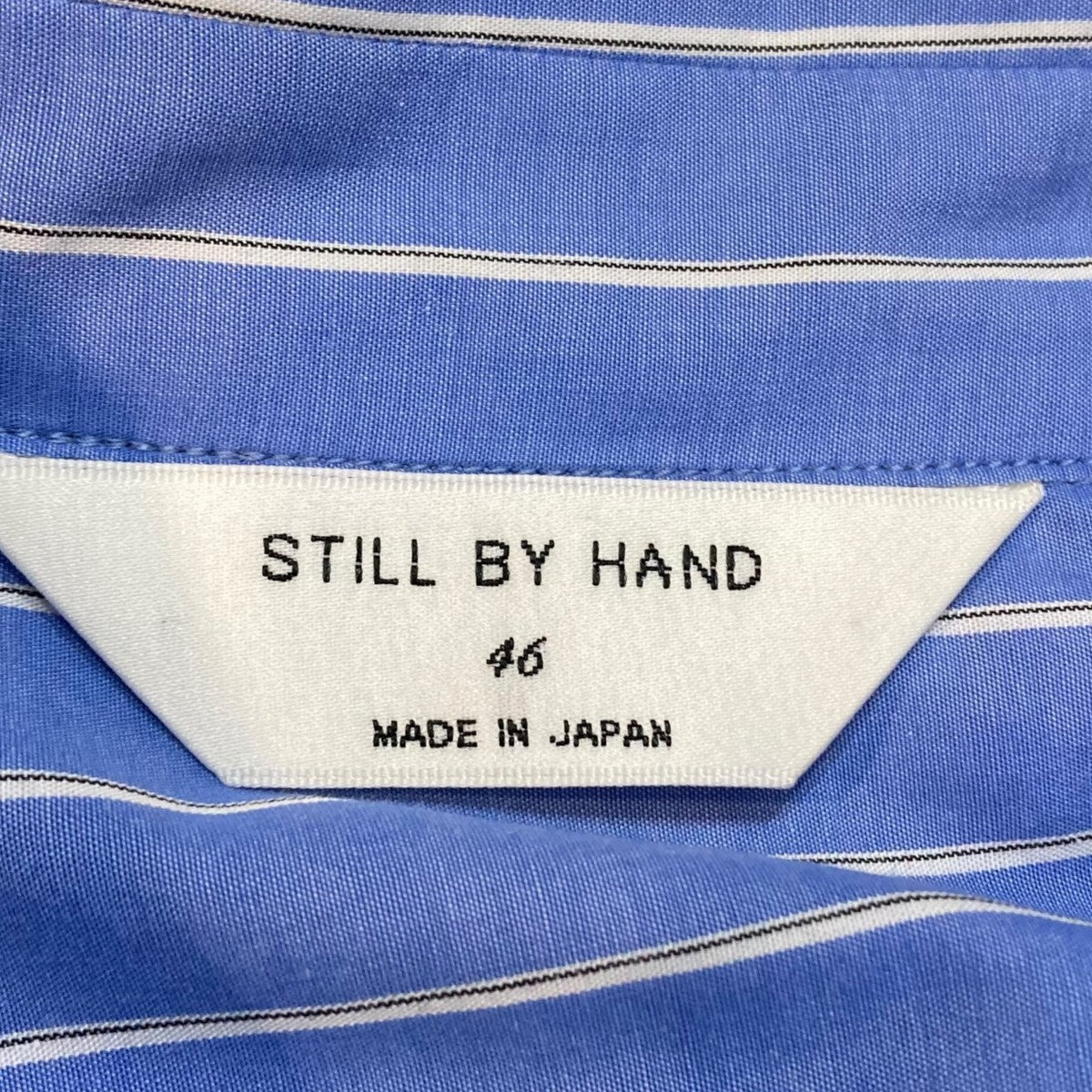 新品未使用＊タグ付き　STILL BY HAND ストライプシャツ STILL BY HAND -Oversized Stripe Shirts- / SH04251 / スティル